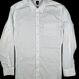 GAP Men's White Cotton Dress or Casual Button Down Shirt EUC Size XL Tall XLT